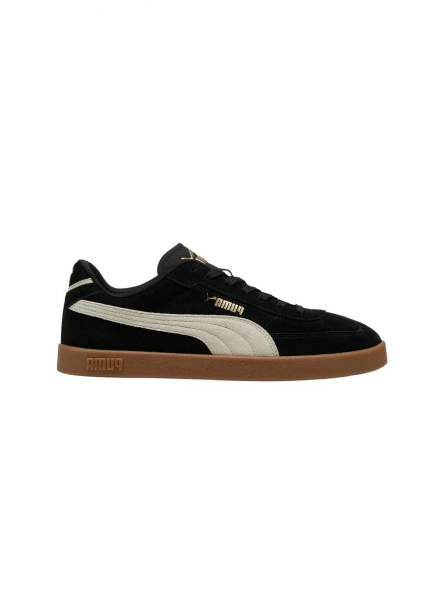 Puma Club II Era Suede Unisex Sneaker Black / Alpine Snow / Gum 400717 - Black - View 1