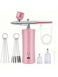 Spray Guns,Airbrush Kit With Compressor - Rechargeable And Cleaning Brush Set For Nall Art, Painting Tools - Multicolor - View 11