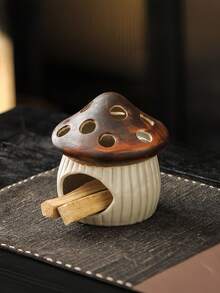 Cirelle Lư hương gốm hình nấm thủ công - Được thiết kế dành cho nhang xô thơm Palo Santo, thích hợp cho thiền định tự nhiên và trang trí nhà cửa. - Nhiều màu - Xem 6