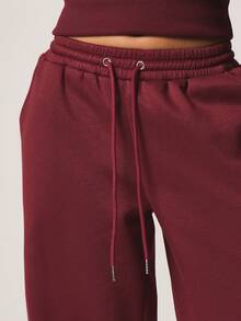 MISSGUIDED Women Comfort Wide Leg Drawstring Sweatpants Relaxed Fit High Waisted Casual Jogger Pants Fall Winter Loungewear