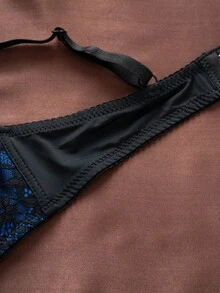 1pc Sexy Lace Simple Gather & Lift Wireless Bra For Small Bust Women