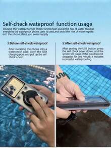 Universal 6.9-Inch Wet Diving Mobile Phone Case - Touch Screen With Stand, Counter-Shock/Drop Protection - Suitable For All Smartphones - Perfect Gift For Water Sports Enthusiasts - Multicolor - View 2