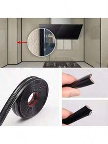1pc PVC Self-Adhesive Decorative Taped Background Wall Inner Corner Decor Strip Furniture Table Edge Anti-Collision Bumper Tape - Multicolor - View 16