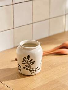 Cirelle Hand-Painted Vintage Ceramic Storage Canister – Multi-Use Desktop Organizer As Pen Holder, Vase & Decor – High Aesthetic Home & Office Desk Accessory - Multicolor - View 2