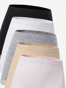 Random 6pcs/Set Girls Lace Patchwork Solid Color Comfortable Briefs, Shorts Bottoms - Multicolor - View 7