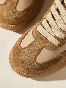 CUCCOO EASI Women's Fashionable Versatile Casual Flat Shoes - Khaki - View 10