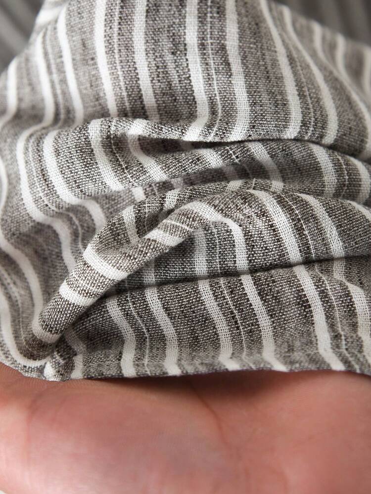 Rusticease Women's Round Neck Long Sleeve Striped Patchwork Dress Winter Dress  Winter Clothes Women's Winter Dress  Winter Clothesnew Year Dress Elegant Dresses For Women New Year Outfit  Casual Dresses For Women Casual Long Dresses Black Stitching Vertical Stripe Dress Dress Modest Striped Dress For Women Long Sleeve Long Dress Spring Outfit Women Spring Outfit Women Long Sleeve Summer  Going Out Dresses Cottagecore Dress - Black - View 7