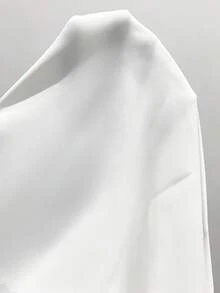 EMERY ROSE Top décontracté d'été à manches courtes, col en V, froncé, grande taille, couleur unie habillée. Tenue de vacances décontractée de campagne pour femme. Simple et pour le port quotidien. Hauts d'été pour femmes. Tenues d'été pour femmes - Blanc - Voir 7