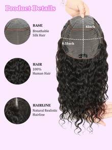 ZERO-NET Natural Black Topper Hair Lace Human Hair Toppers For Women Clip In Hair Extensions Daily Use - Natural Black - View 4