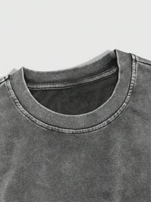 ROMWE MEN Grunge Punk Men's Round Neck Short Sleeve Casual Summer Fashion T-Shirt Set