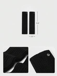 GLOWMODE 1 双 CozySlouch 合成保暖柔软隔热金属 Logo 直筒宽松袜，适合秋冬季户外日常活动穿着 - 黑色 - 查看 5