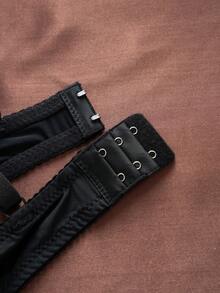 1pc Sexy Lace Simple Gather & Lift Wireless Bra For Small Bust Women