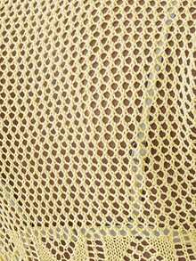 Swim Vcay Bộ kimono và chân váy màu trơn khoét eo, buộc dây phía trước dành cho nữ, thích hợp cho kỳ nghỉ. - Màu vàng - Xem 8