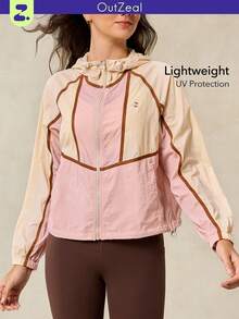 OutZeal UV Protection UPF50+ Cooling Lightweight Color-Blocking Outdoor Sun-Proof Jacket Summer Hiking