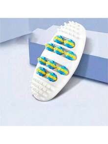 1pc Roller Foot Massager, Promotes Blood Circulation, Eliminates Fatigue, Suitable For Home Leisure, Leg And Foot Relaxation, Decompression And Massage - Multicolor - View 3