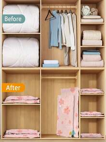 6pcs Vacuum Compression Bag, Space Saver Bag, Quilt Clothes Luggage Storage Bag, Down Jacket Sweater Pillow Storage Bag, Moisture-Proof Mildew-Proof And Dust-Proof Storage Bag - Clear - View 2
