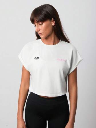 Athîral 女士休闲宽松短袖圆领T恤