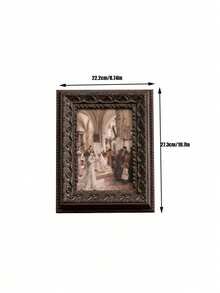 Cirelle 1pc 6-Inch, 7-Inch, 8-Inch, 10-Inch And 12-Inch Wall-Mounted Or Tabletop Display Photo Frame, Suitable For DIY Decorative Photo Frames In Homes, Offices, And Galleries. Customizable For Photo And Artwork Printing. - Multicolor - View 9