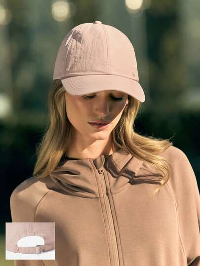 GLOWMODE Gorra de sudadera con pico de nailon de alto rendimiento con logotipo cosido a mano reflectante para uso diario y casual