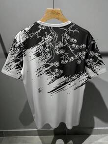 Manfinity Men's Minimalist Printed Round Neck Short Sleeve T-Shirt - Multicolor - View 2