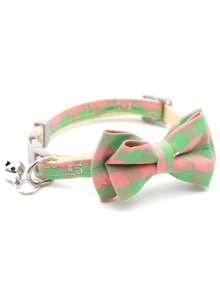PETSIN 1 chiếc vòng cổ cho thú cưng họa tiết kẻ caro, có thể điều chỉnh, nhẹ và bền, kèm nơ trang trí và chuông treo. Vòng cổ thoải mái, phù hợp cho chó và mèo nhỏ và vừa, dùng hàng ngày, đi dạo ngoài trời, dự tiệc, ở nhà. Phụ kiện thú cưng dễ đeo. - Nhiều màu - Xem 11