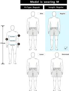 ROMWE MEN Grunge Punk Men's Casual Washed Denim Cargo Shorts