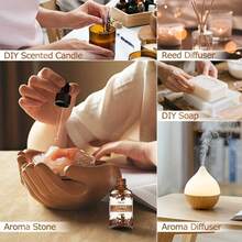1 pièce Huile essentielle de café - Arôme de café riche et durable, sans alcool et hypoallergénique, convient aux diffuseurs, à la maison, au bureau et en cadeau. - Convient aux peaux sensibles et à tous, livré avec un compte-gouttes. Parfum d'intérieur, étiquette élégante, parfum apaisant, parfait pour les passionnés de décoration d'intérieur. - Saveur de café - Voir 8
