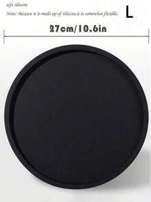 1 件/3 件圆形大理石纹储物托盘、浴室收纳架、易于清洁、蜡烛/香薰架、硅胶梳妆台托盘、珠宝盘，非常适合液体肥皂、洗发水、香料罐、花瓶垫，适用于家庭、浴室、厨房、客厅、咖啡桌、餐厅盘子厨房装饰托盘水果托盘托盘装饰礼物生日毕业 - 彩色 - 查看 14