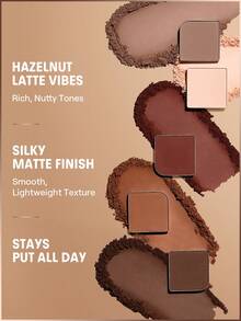 SHEGLAM Hazelnut Latte, Please 8-Pan Palette Brand Beauty Makeup Face Paint Cosmetic For Women Girls Perfect For Winter Spring Ideal For Y2K Fancy Fashion Suitable For Birthday Gift Party Ready Best Color - Hazelnut Latte - View 6