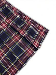 GlowEve CURVE 大码格子极简休闲半身裙 - 彩色 - 查看 3