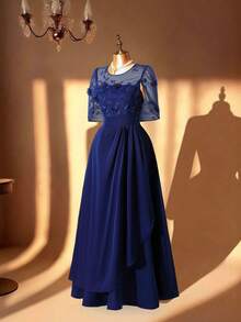 Reflora Đầm dạ hội màu xanh dương lãng mạn và thanh lịch dành cho phụ nữ ngoại cỡ, với tay áo voan lưới thêu hoa và eo thắt. Đầm cỡ lớn màu xanh hải quân, đầm thanh lịch, đầm dành cho người có thân hình đầy đặn, đầm dạ hội trang trọng, đầm dành cho mẹ cô dâu, phù hợp cho nhiều dịp khác nhau. Đầm cao cấp, đầm dành cho phụ nữ ngoại cỡ có thân hình đầy đặn, lãng mạn và thanh lịch, màu xanh dương đính đá lấp lánh, kiểu dáng lưới, thích hợp cho Giáng sinh, đầm cổ tròn tay dài, dự tiệc tối, phong cách cổ điển, phù hợp cho nhiều dịp, Tết Dương lịch, Giáng sinh, đầm mùa đông, đầm dự tiệc cưới mùa thu, đầm dạ hội, đầm dạ hội, trang phục hẹn hò, đầm đi chơi, đầm dự đám cưới, đầm mẹ cô dâu, đầm dự tiệc cưới trang trọng, đầm dự sự kiện cưới, đầm dự đám cưới mùa thu, đầm dự đám cưới thanh lịch, đầm dân sự, đầm dự tiệc, mẫu mới 2025, đầm dự tiệc thanh lịch, đầm dự tiệc, đầm sang trọng, trang phục trang trọng dành cho nữ, đầm Giáng sinh. - Màu xanh hải quân - Xem 9