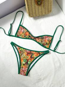 Swim Vcay Bộ đồ bơi nữ họa tiết da báo và hoa, bikini đi biển cho kỳ nghỉ hè 2026, trang phục mùa hè cho nữ, váy đi biển, trang phục đi biển cho nữ, trang phục nghỉ hè thanh lịch, trang phục đi nghỉ mát cho nữ, bikini hoa, bikini nhiệt đới, bikini phong cách boho, bộ bikini Brazil, bikini họa tiết động vật, bikini Mexico. - Nhiều màu - Xem 2