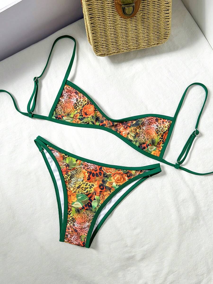 Swim Vcay Bộ đồ bơi nữ họa tiết da báo và hoa, bikini đi biển cho kỳ nghỉ hè 2026, trang phục mùa hè cho nữ, váy đi biển, trang phục đi biển cho nữ, trang phục nghỉ hè thanh lịch, trang phục đi nghỉ mát cho nữ, bikini hoa, bikini nhiệt đới, bikini phong cách boho, bộ bikini Brazil, bikini họa tiết động vật, bikini Mexico.