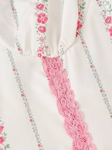 SHEIN MOD 女士印花收腰优雅连衣裙 - 彩色 - 查看 5