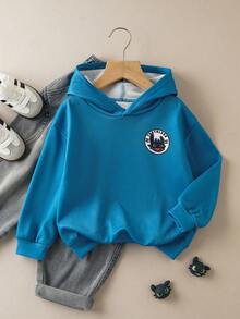 SHEIN How to Train Your Dragon 1pc Young Boy Casual Hooded Long Sleeve Sweatshirt, Comfortable For Home, Gatherings, School And Various Occasions - Blue - View 2