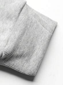 Manfinity Homme A113 男士休闲米白色卫衣和运动裤套装 灰色运动服 男士两件套运动套装 男士连帽衫套装 男士慢跑套装 男士运动套装 - 淺灰色 - 查看 7