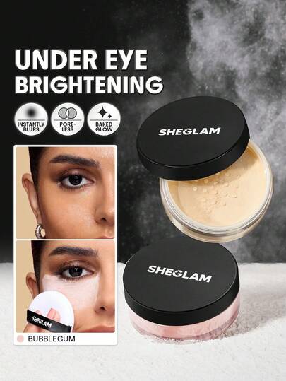 Baked Glow Poudre Fixante Marque Beauté Visage Maquillage CosméTique Pour Femmes Filles Parfait Pour Hiver IdéAl Pour Y2K ÉLéGant Mode Adapté Pour Anniversaire Xmas Cadeau FêTe PrêT Meilleure Couleur