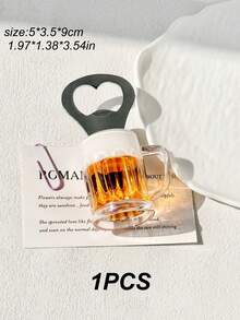 1/2/3个装磁性啤酒开瓶器，马克杯造型，适用于酒吧、冰箱等场所，不锈钢材质，厨房配件，带开瓶器盖的啤酒杯，趣味啤酒伙伴 - 亚克力磁性悬挂式开瓶器，带冰箱磁铁，装饰酷炫独特的生日礼物系列，趣味礼品和家居装饰，是啤酒爱好者、家庭酒吧、派对和送礼的理想之选，Imanes Nevera - 彩色 - 查看 7