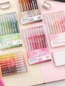 Bút gel vẽ graffiti Languo 177/204 màu, ngòi kim đầy đủ, mực chất lượng cao dành cho nghệ sĩ, có thể xếp chồng nhiều màu, vẽ nguệch ngoạc, viết tay, bút đánh dấu học tập, dụng cụ văn phòng phẩm nghệ thuật. - D - Xem 2