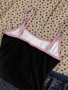 Attitoon Bộ 3 áo hai dây croptop nữ cỡ lớn in chữ và số theo phong cách thể thao cổ điển, kiểu dáng thường ngày đa năng, phù hợp cho mùa hè, mùa xuân, đi biển, xem bóng đá, các sự kiện thể thao, đồng phục cổ vũ. - Nhiều màu - Xem 6
