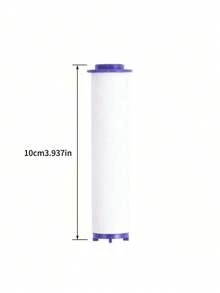 10 Pcs Universal Shower Head Filter PP Foam Filter Core Replacement Hard Water Filter Absorb Dirt Impurities Propeller Driven Bathroom Water Purifier Cartridge