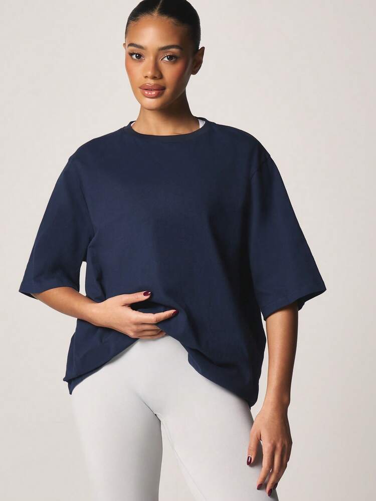 MISSGUIDED オーバーサイズ マンハッタン プリント Tシャツ