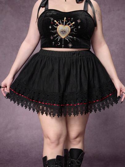 Goth Gonna mini tutu sexy e versatile per taglie forti, abito da compleanno