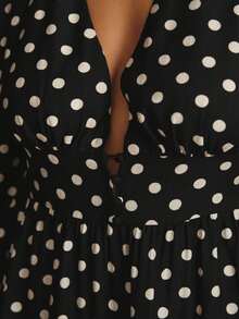 Aralina Fall Winter Western Boho Button Front Paid Gingham Cute Going Out Country Concert Mini Dress - Black and White - View 3