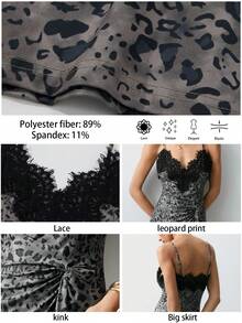 Maija 2025年女士豹纹蕾丝连衣裙 - 彩色 - 查看 3