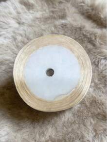 1 rollo de cinta de satén de poliéster - Caja de regalo, caja de caramelos, caja de pasteles, cinta de decoración de flores frescas (teñida a máquina con ligera diferencia de color) - Champán - Ver 10