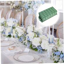 1/2/3/4/6 Bolsas de bloques de espuma de flores en forma de jaula, caja de suspensión de espuma de flores rectangular, soporte de placa de espuma de flores duradera, adecuado para bodas con flores, decoración de jardín interior y exterior, actividades empresariales - Verde - Ver 6