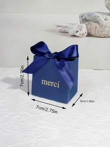 10pcs Party Favor Gift Box Wedding Candy Box Baby Shower Paper Gift Bag Birthday Christmas Favor Present Boxes Packing - Merci Box - View 3