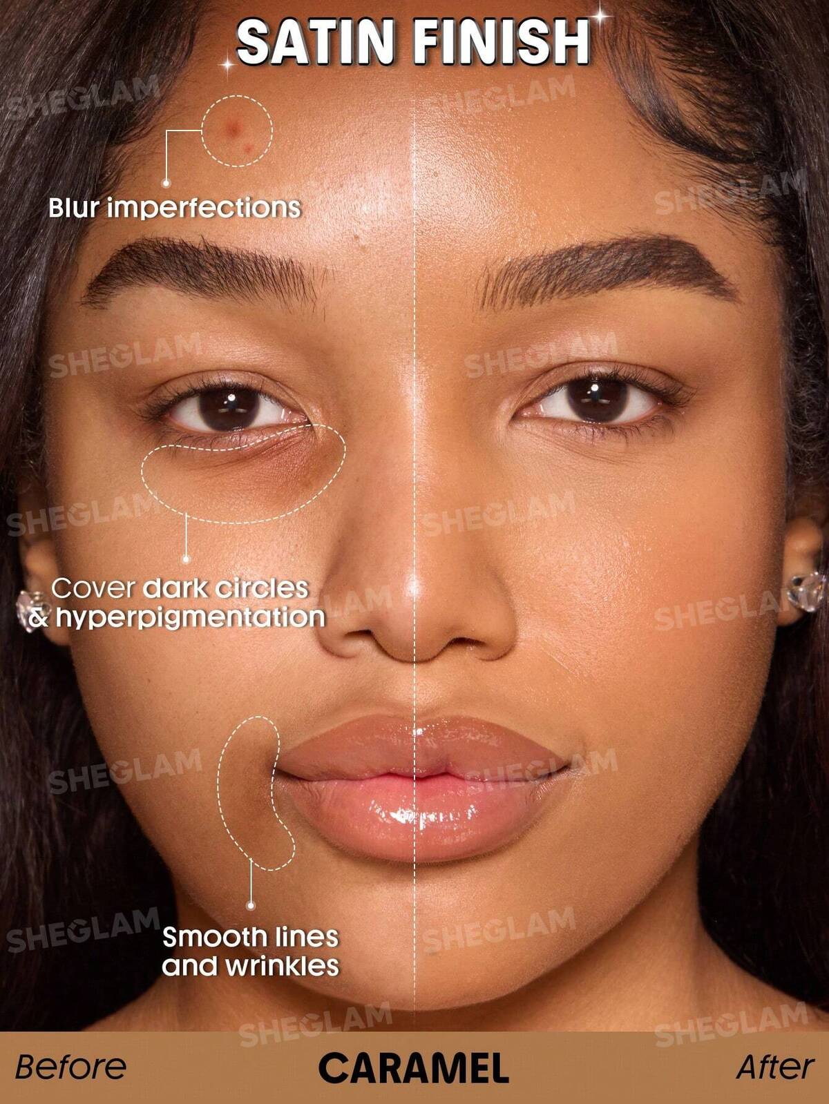 Skin Sync Satin Foundation-Caramel