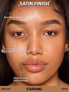 SHEGLAM Skin Sync Satin Kem NềN-Caramel ThươNg HiệU LàM đẹP Trang đIểM Mỹ PhẩM Cho Phụ Nữ Và Cô GáI HoàN HảO Cho MùA Hè MùA XuâN Lý TưởNg Cho Y2K ThờI Trang Sang TrọNg Phù HợP Cho Sinh NhậT NgàY CủA Mẹ Quà TặNg TiệC SẵN SàNg MàU SắC TốT NhấT - Caramel - Xem 2